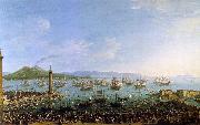 Antonio Joli The Embarkation of Charles III in the Port of Naples oil painting